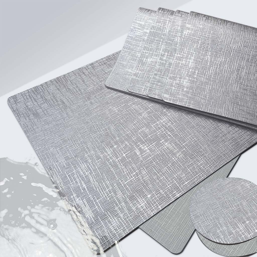 Sets de table et dessous de verre en finitions premium pour table chic