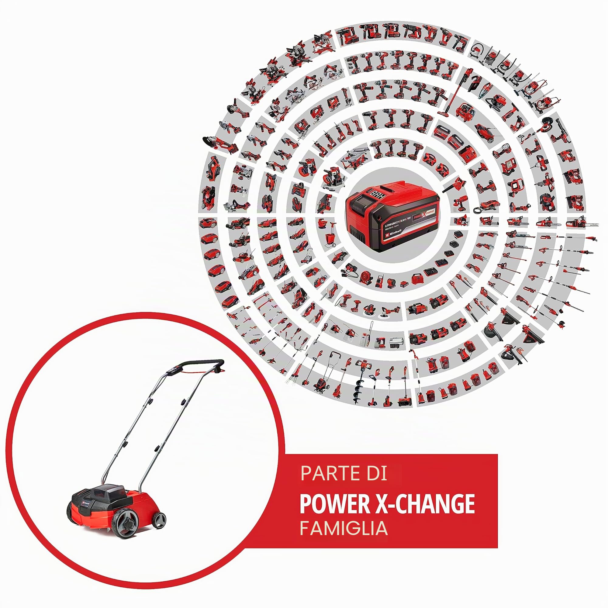 Einhell GC-SC 36/31 Li-Solo Scarificatore Arieggiatore Power X-Change 36V 31 cm