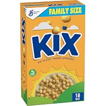 Kix, Whole Grain Breakfast Cereal, Crispy Corn Puffs, 18 oz Pack of 10