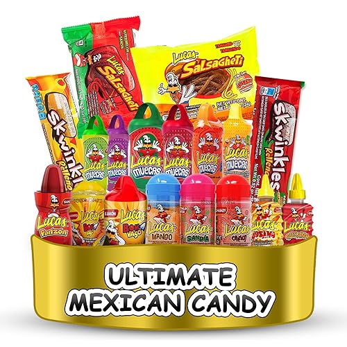 Miniatura 1 de Lucas Ultimate Candy Surtido de dulces mexicanos de primera calidad 18 unidades dulces dulces agrios y picantes todo en uno paquete de dulces