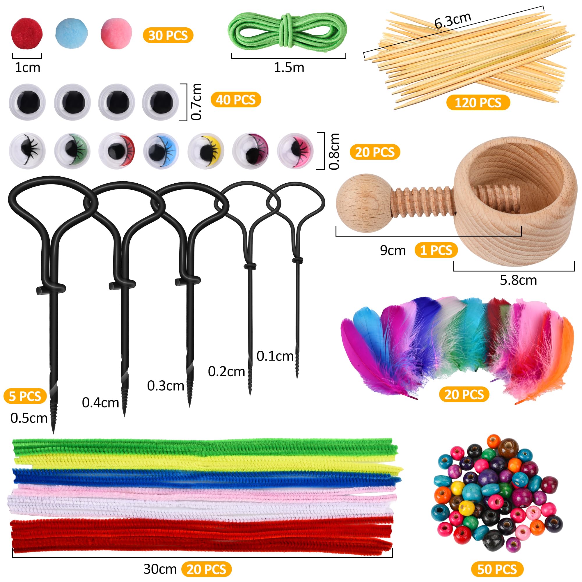 Set Di Trapani Per Castagne, Set Di Artigianato Di Castagno Per Bambini Set Di Castagne Per Artigianato Con Castagne Set Di Fai Da Te Uomo Di Castagno Autunnale Castagne Da Trapano Da 15 5 Mm Wi