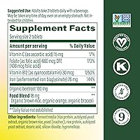 Vista 2 de MegaFood Blood Builder Minis, suplemento de hierro que se muestra para aumentar los niveles de hierro sin náuseas o estreñimiento, apoyo energético