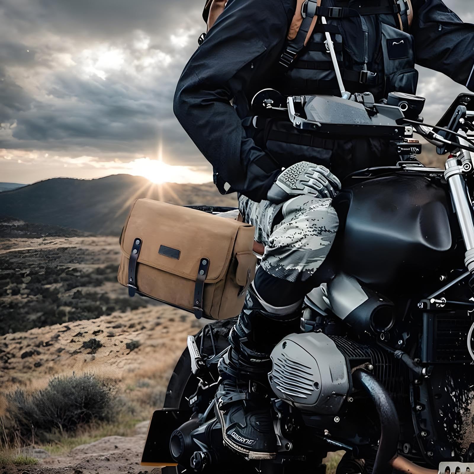 Motorrad-Satteltasche | Scooter-Seitentasche – Wasserdichte leichte Seitentasche für Roller, Dirtbike, Motorrad, Tour, Camping
