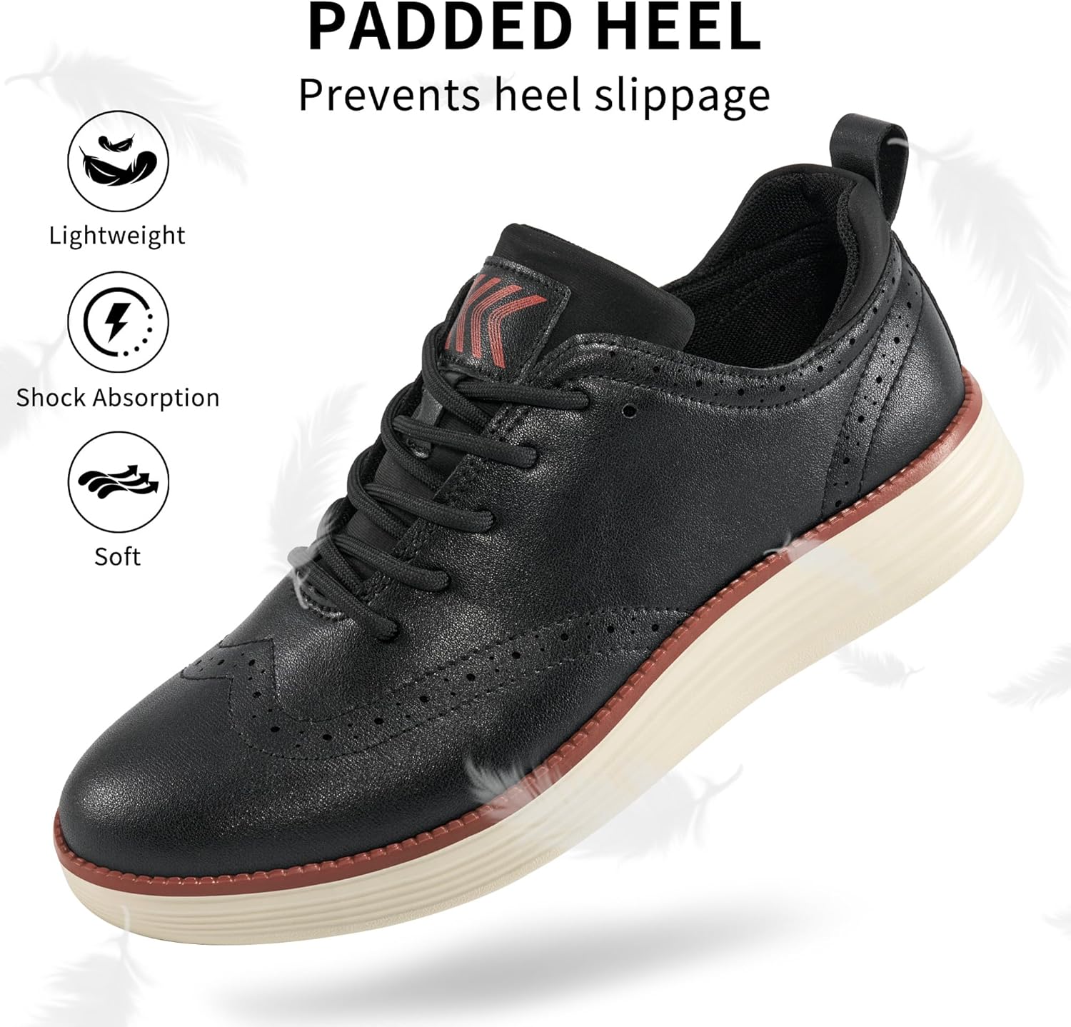 Ablanczoom Mens Dress Shoes Oxford: Casual Comfortable Sneakers Formal Business Office Wedding Shoes - Image 6