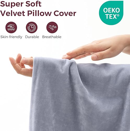 Miniatura 2 de Momcozy Funda de almohada de embarazo en forma de J, funda de almohada para el cuerpo del embarazo, extraíble, suave y lavable a máquina, funda de