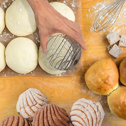 Miniatura 7 de Molde de pan mexicano con cortador de galletas de cerdo de 3 tamaños, molde de dos caras de acero inoxidable de grado alimenticio premium para