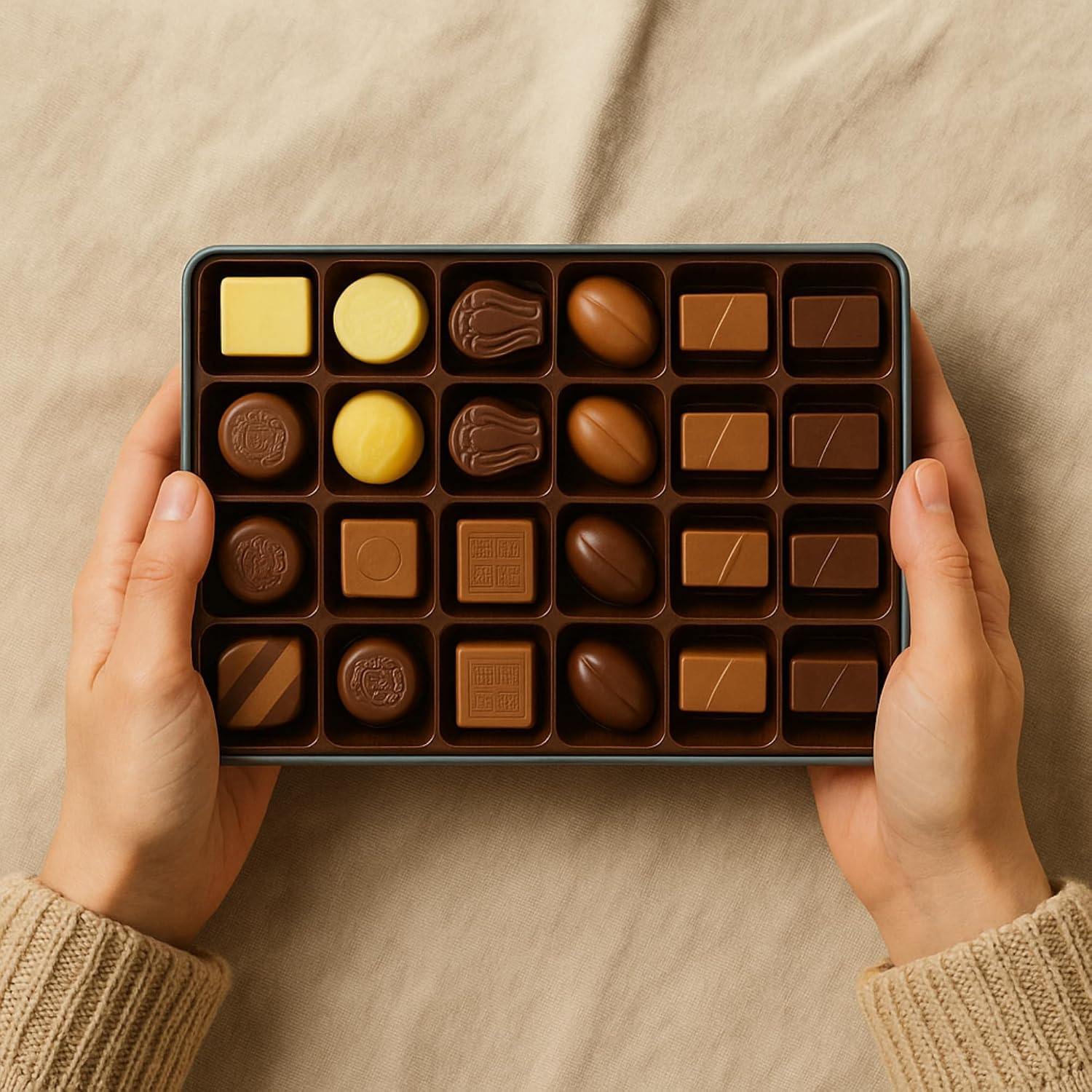 ANDY ANAND CHOCOLATIER Sugar Free & Gluten Free Belgian Chocolate Truffles - Diabetic-Friendly Chocolate Truffles Gift Box, Assorted Flavors Belgian Truffles With Guilt-Free Indulgence (15 Pcs)