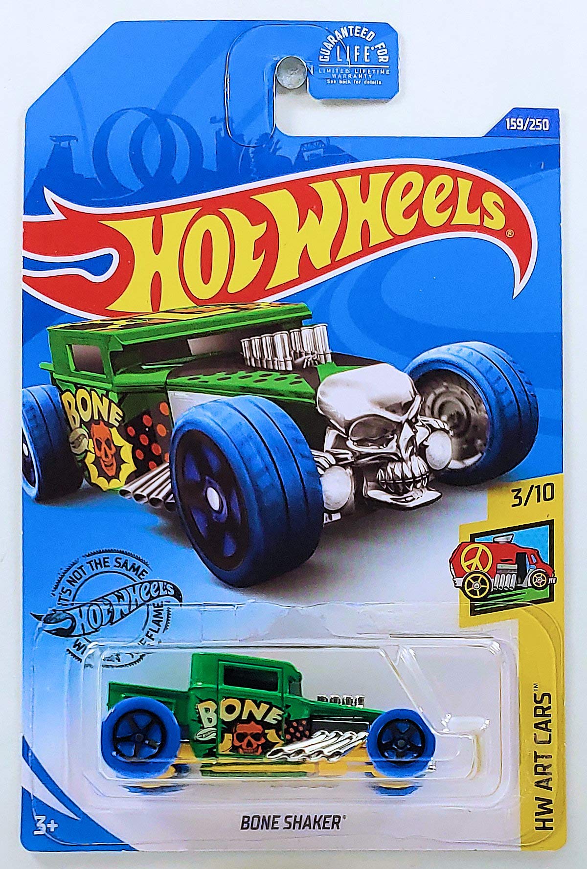 Hot Wheels 3+ Years Metal Bone Shaker Car, Pack Of 1, Green