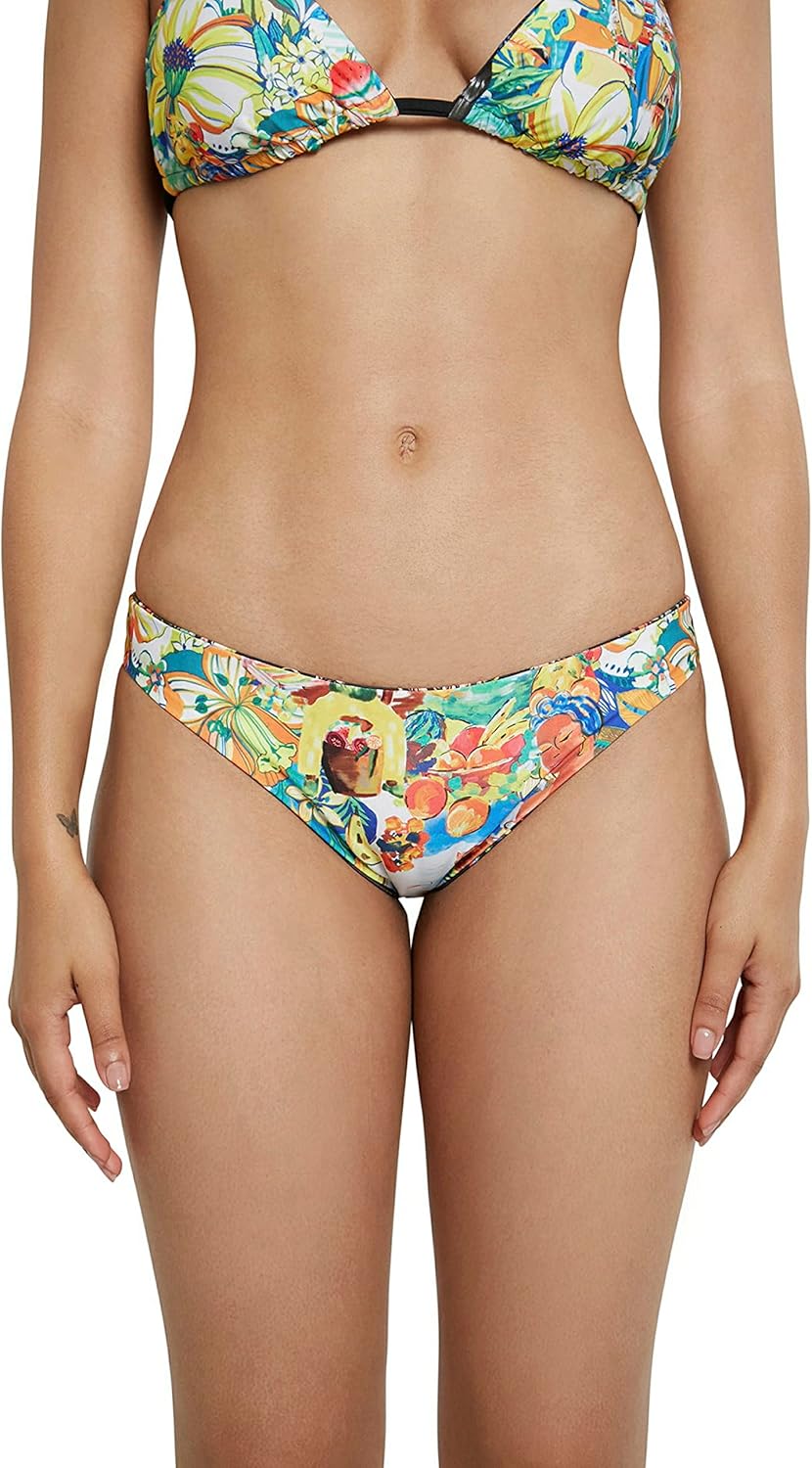 Desigual Florida Reversible Tropical Bikini Bottoms SS21 Style 21SWMK33