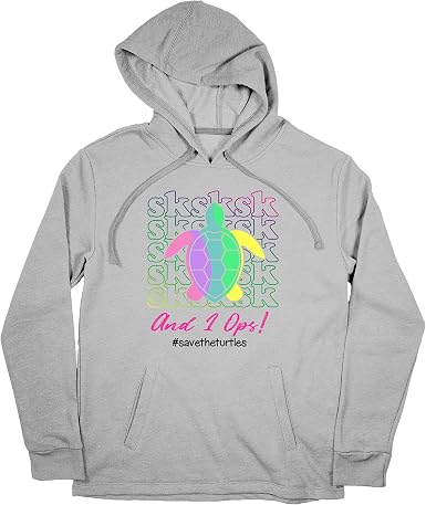 VSCO Girl SKSKSK and I OOP Save The Turtles Sudadera Gris Unisex Size M:  Amazon.es: Ropa