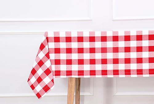 Miniatura 6 de Mantel a cuadros  Mantel impermeable resistente a las manchas, lavable, para vacaciones, comedor, fiesta, 4 de julio, rojoazulblanco, 60 x 120