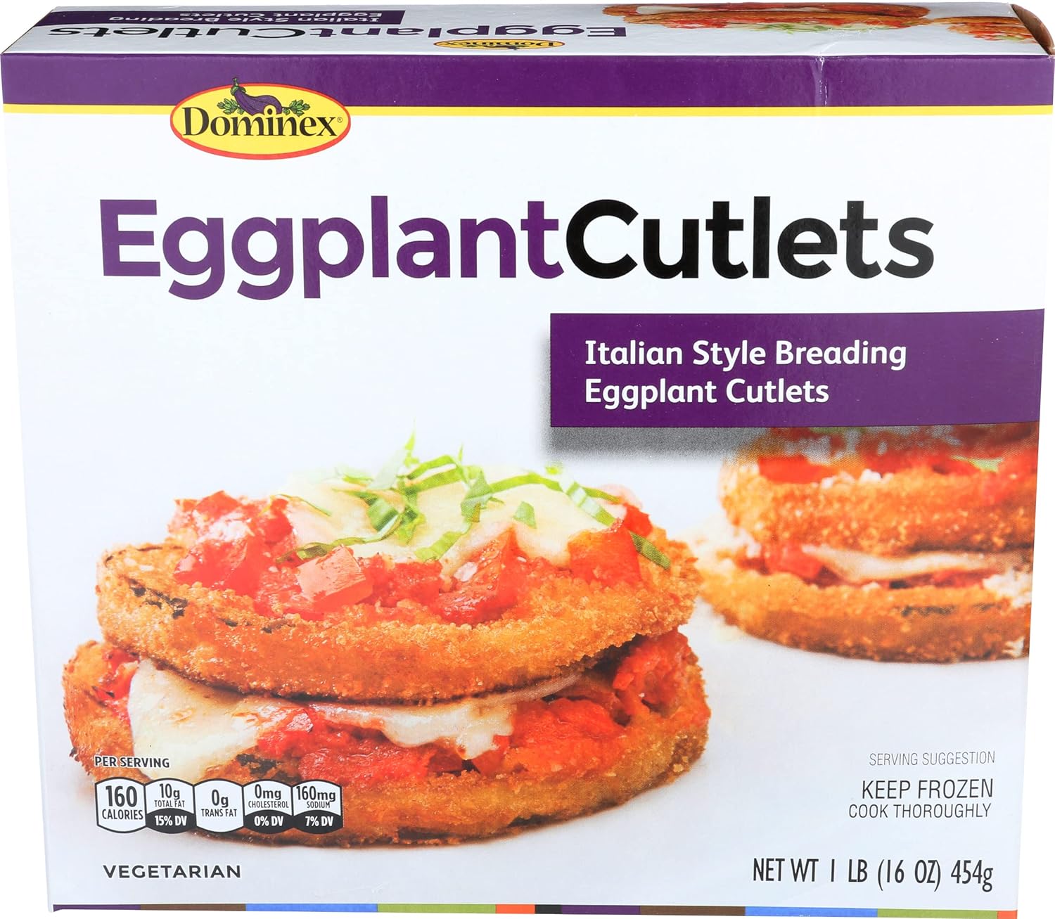 DOMINEX Eggplant Cutlets, 16 oz (frozen) Grocery