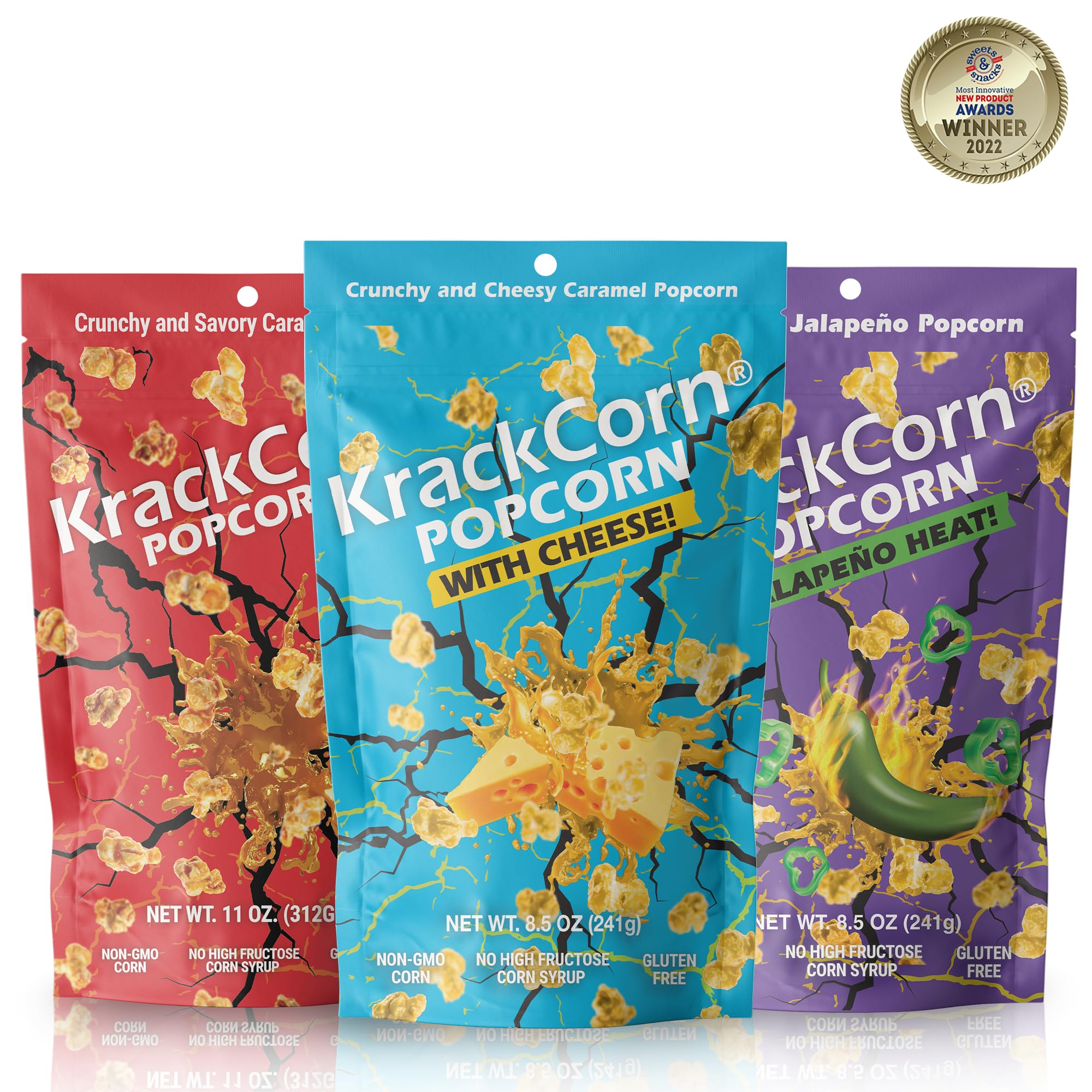 KrackCorn Popcorn variety packs