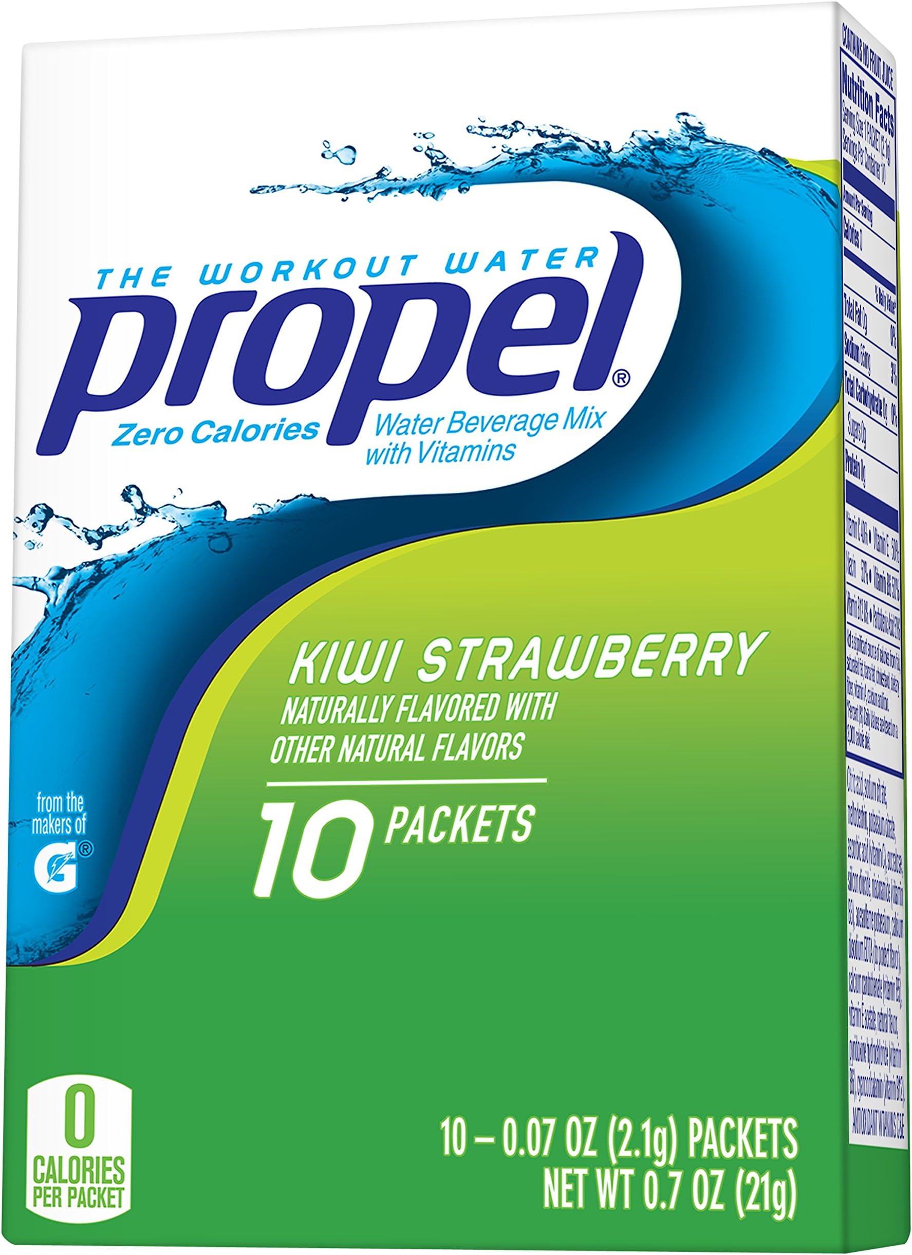 Powder Packs, Kiwi Strawberry, 10 Count (Pack of 1)