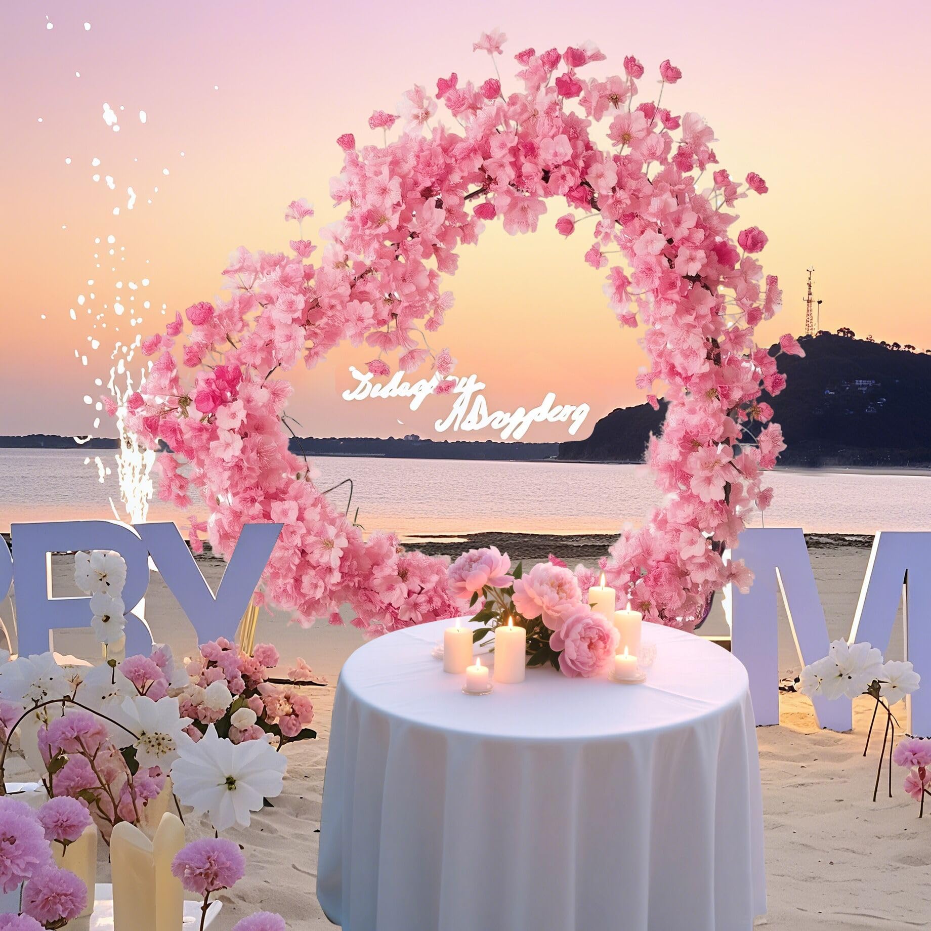 Schräges herzförmiges Ballonbogen Ständer aus goldem Metall Ballonbogen Frame mit Sockel für Hochzeiten, Geburtstage, Partys Foto-Hintergrund Dekorationen