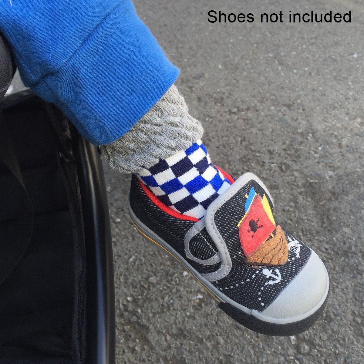 Wrapables Boys Casual Scrunch Socks (Set of 6), Set 1