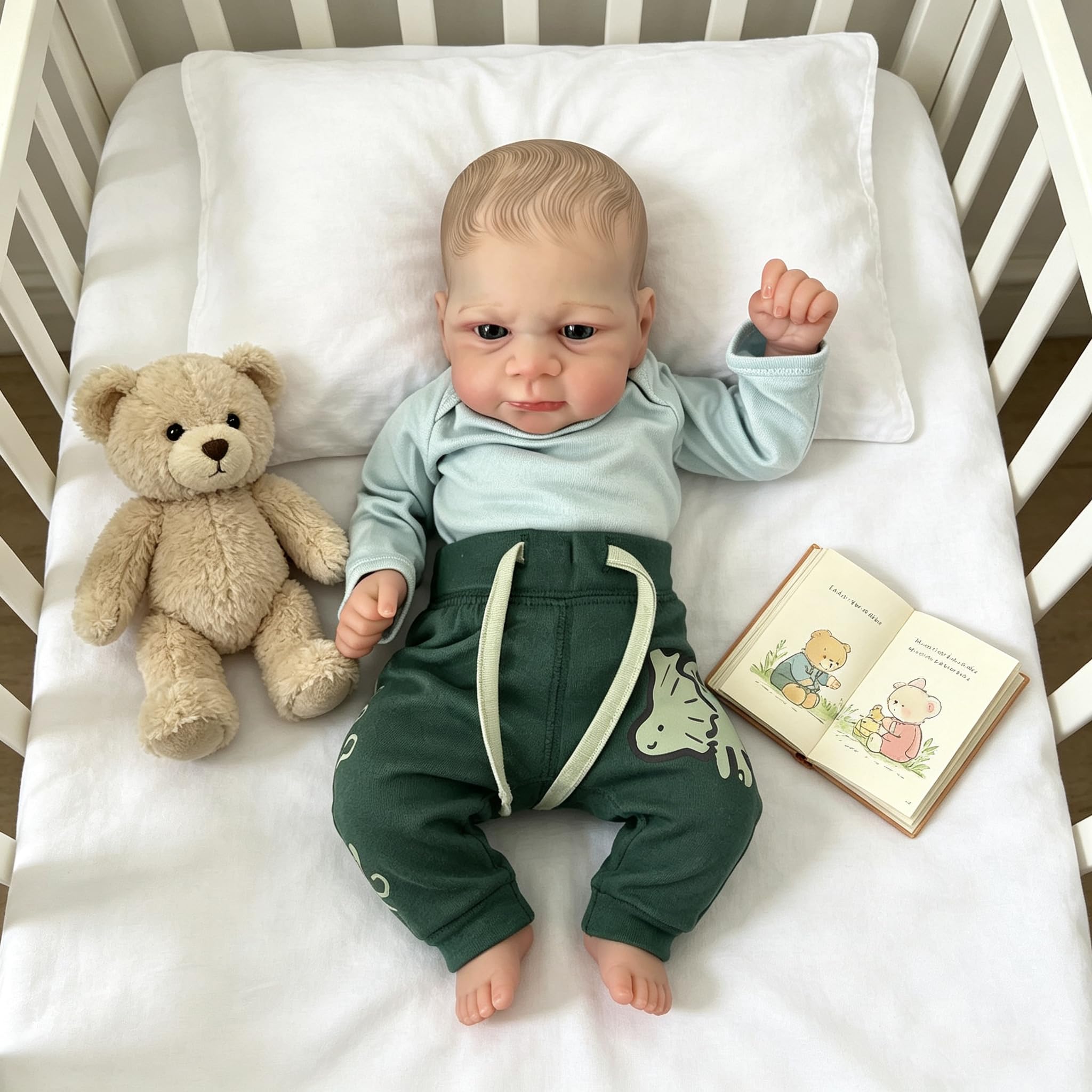 RXDOLL Realistyczne lalki Reborn Baby Lalki, silikonowe, na całe ciało, winylowe, chłopiec, realistyczne, anatomicznie poprawne, lalki, które wyglądają jak prawdziwe niemowlęta, noworodek, zabawka do