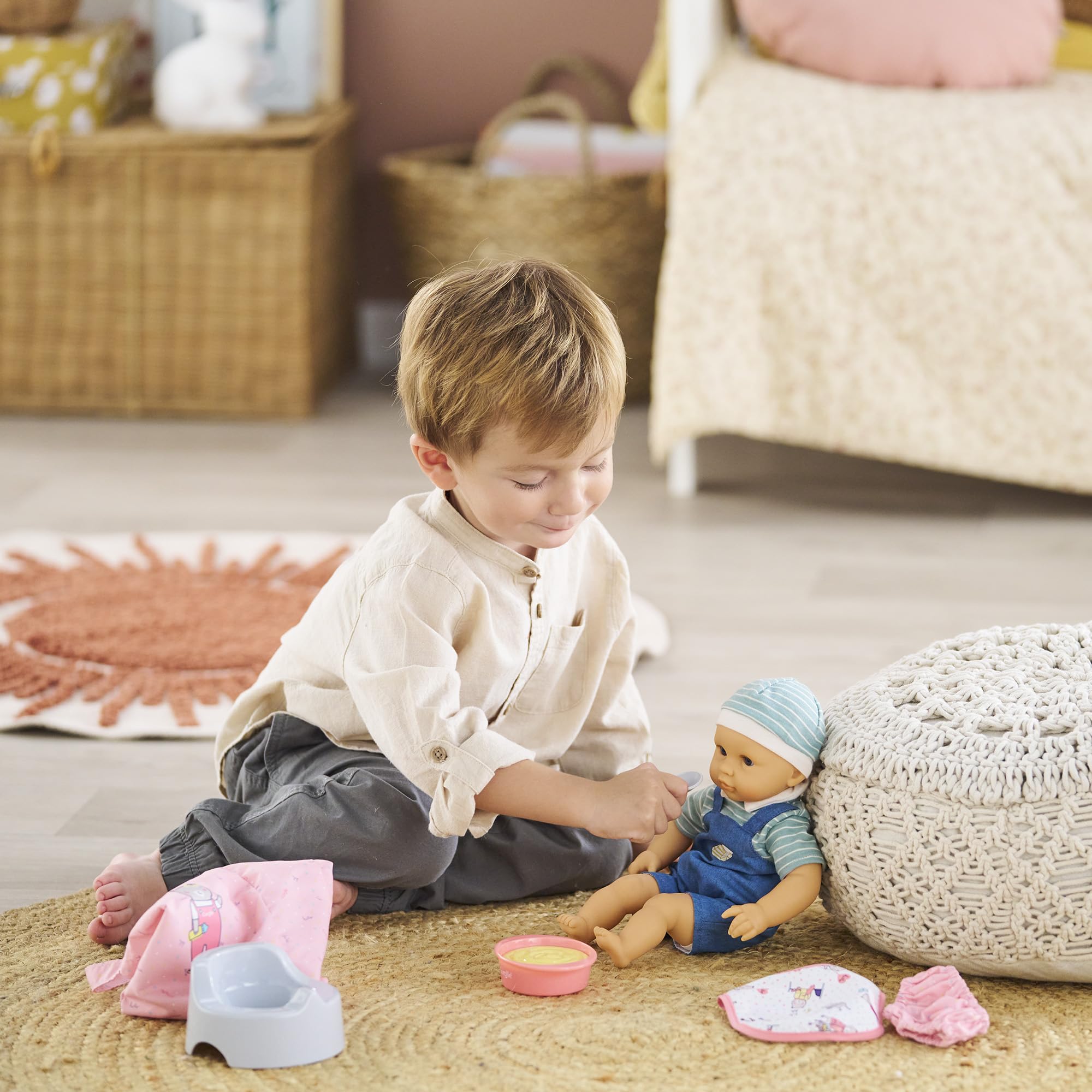 Corolle - Mon Premier Poupon, Grand Coffret d'Accessoires, pour Poupon 30cm, dès 18 Mois, Rose, 9000110440