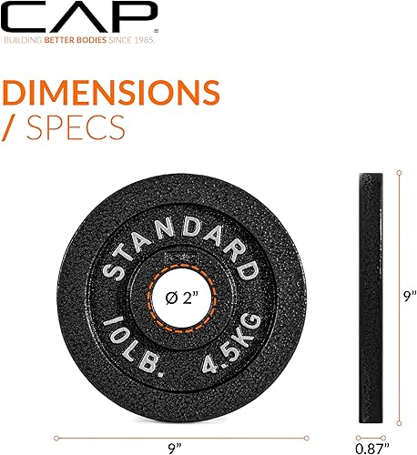 Miniatura 111 de CAP Barbell Placa de peso olímpica de 2 pulgadas Múltiples opciones