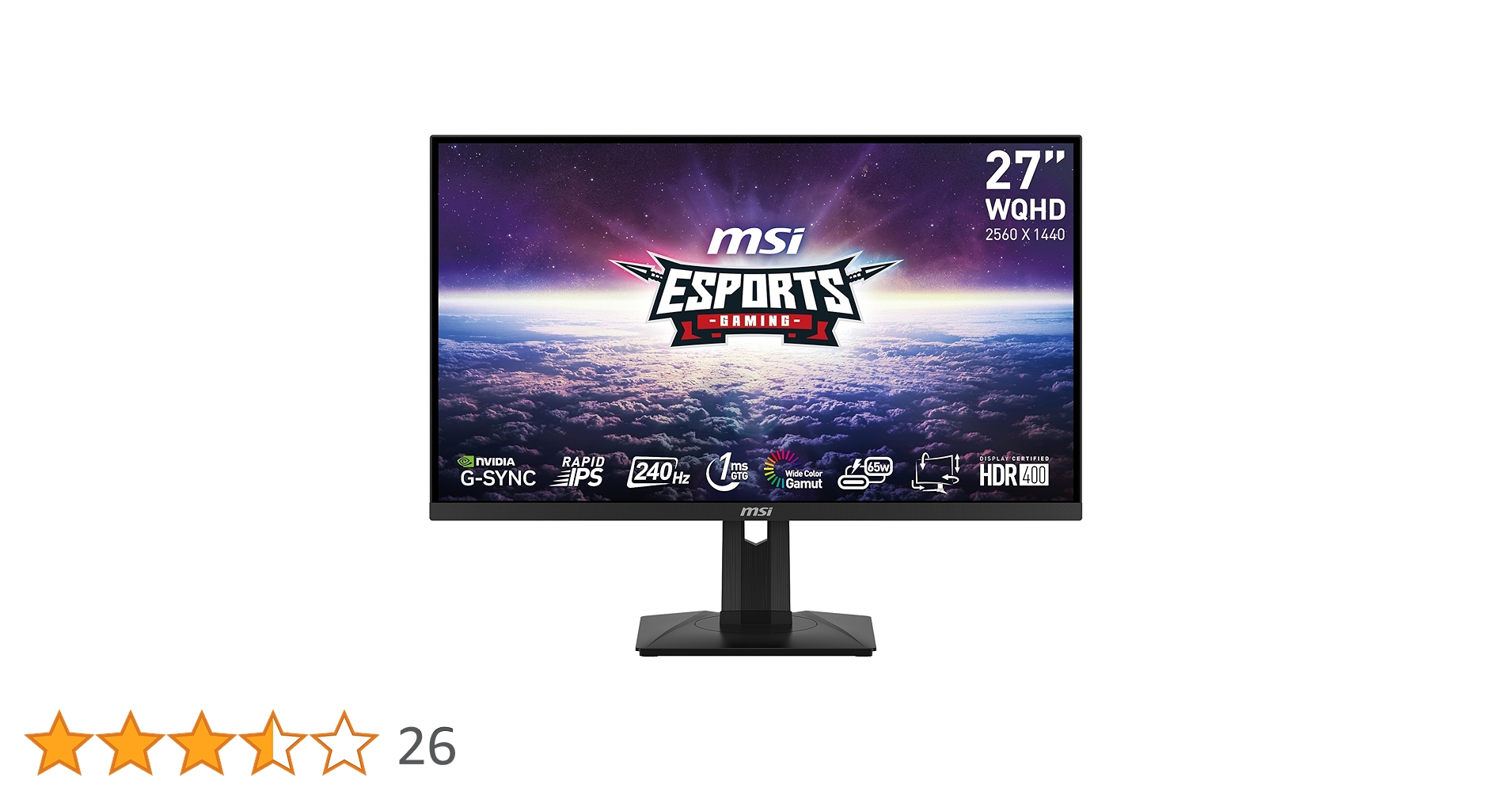 MSI G274QPXDE monitor gamingowy 27