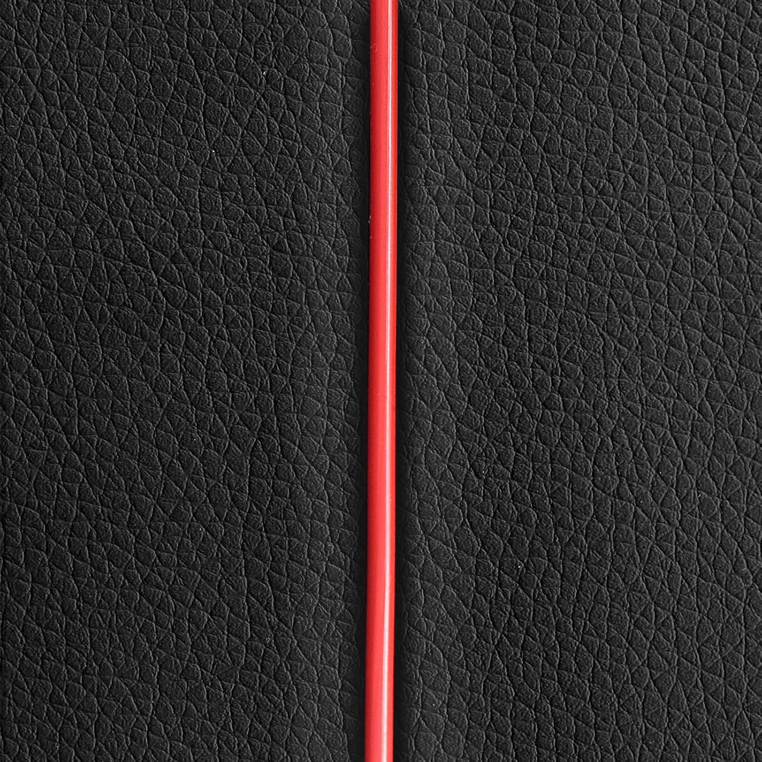 AUTOYOUTH PU Leather Bucket Seat Covers - High Back Front Seat Covers Anti-Slip Waterproof Universal Fit for Jeep/Toyota/SUVs/Vans/Trucks... (Black & Red)