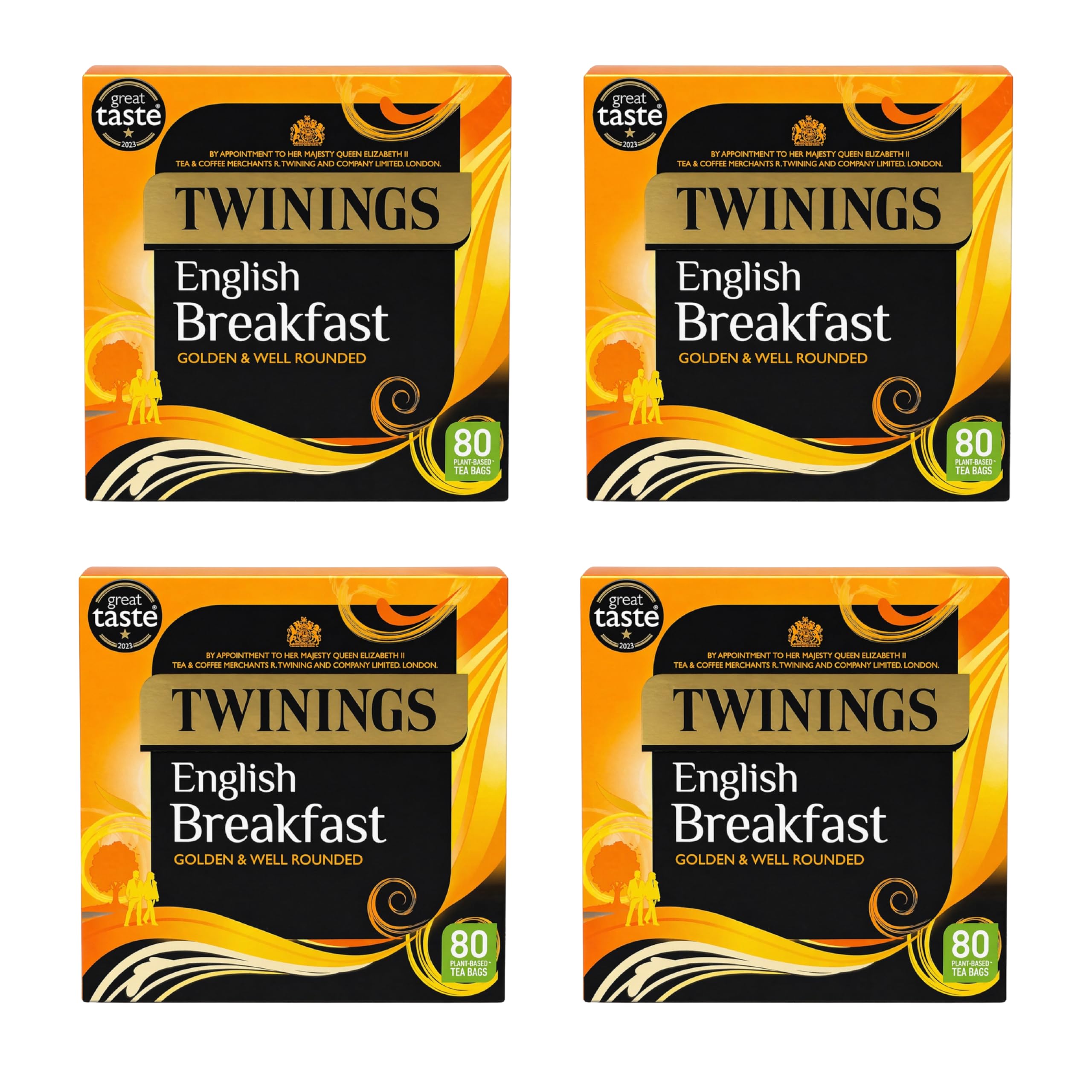 Amazon.com : Twinings English Breakfast 80 Teabags 200g (Pack of 4