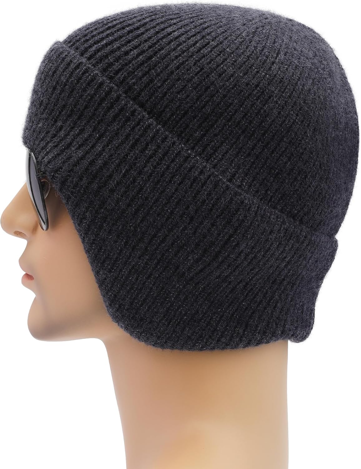 ZLYC Men's Winter Beanie Hat with Earflap Fashion Outdoor Warm Knit Daily Skull Cap - Image 3