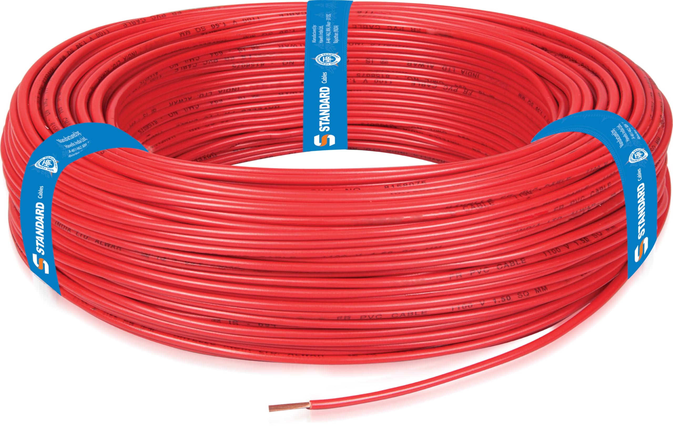 Standard HTR HOME SHIELD CABLE 1.5 SQMM FX Red 90M : Amazon.in