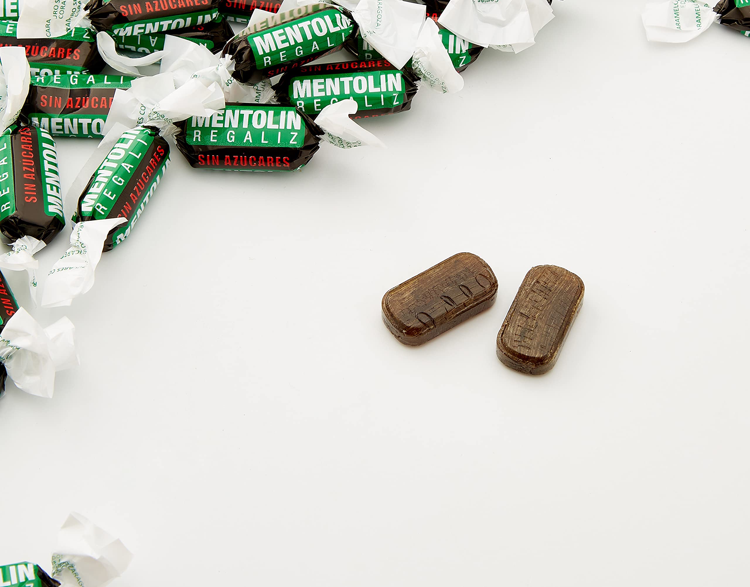 Mentolín Regaliz Caramelo Balsámico sin Azúcar - 1000 gr