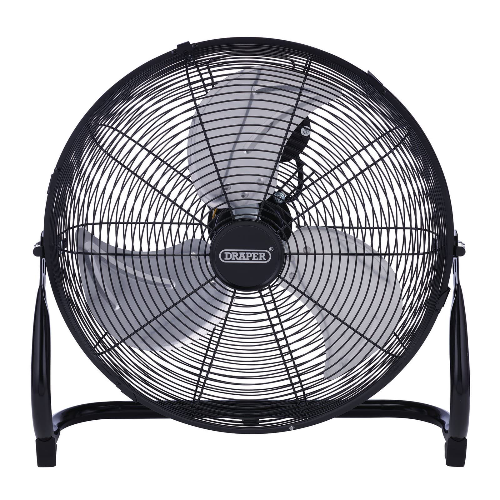 Draper 70432 Ventilador de suelo de 230 V, 400 mm, 100 W, ventilador para oficina, sala de estar y garaje, color negro