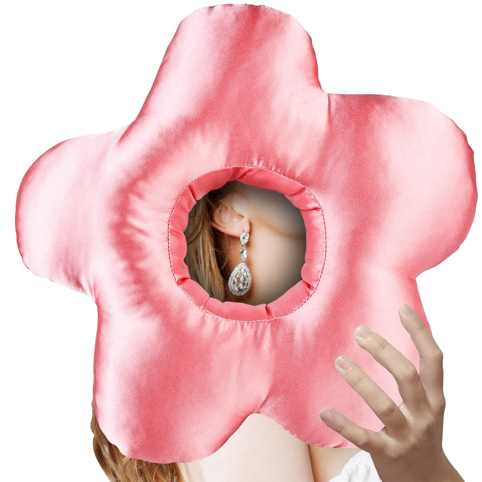 Coussin Donut Pour Dormir Sur Le Côté - Oreiller Ergonomique Avec Trou Pour éviter Les Douleurs D'oreille - Confort Optimal