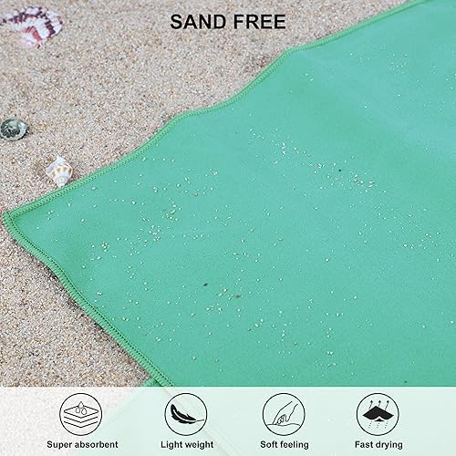 Miniatura 5 de Toalla de microfibra Rainleaf perfecta para viajes deportes y playa Secado rápido súper absorbente ultra compacta Adecuado para acampado senderismo