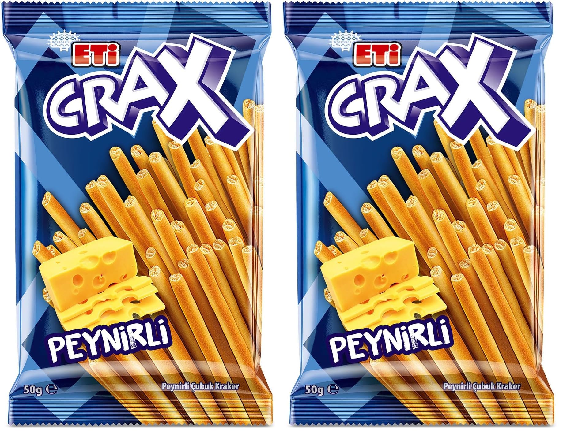 Eti Crax Peynirli Çubuk Kraker 50 gr (2 paketi)