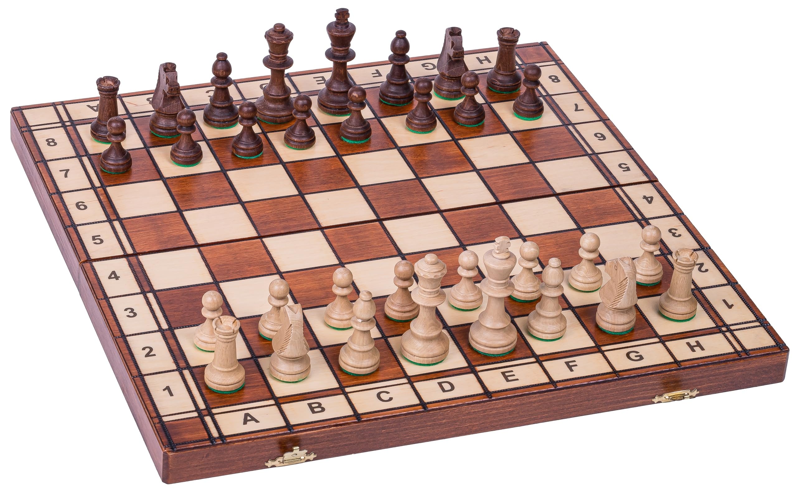 SQUARE - Scacchi in legno - JUPITER - 40 x 40 cm - Scacchiera & Pezzi degli scacchi appesantiti! - Stuanton 4