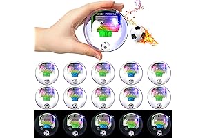 24 Pieces Mini Soccer Ball Toys: Party Favors with LED Lights and Sounds