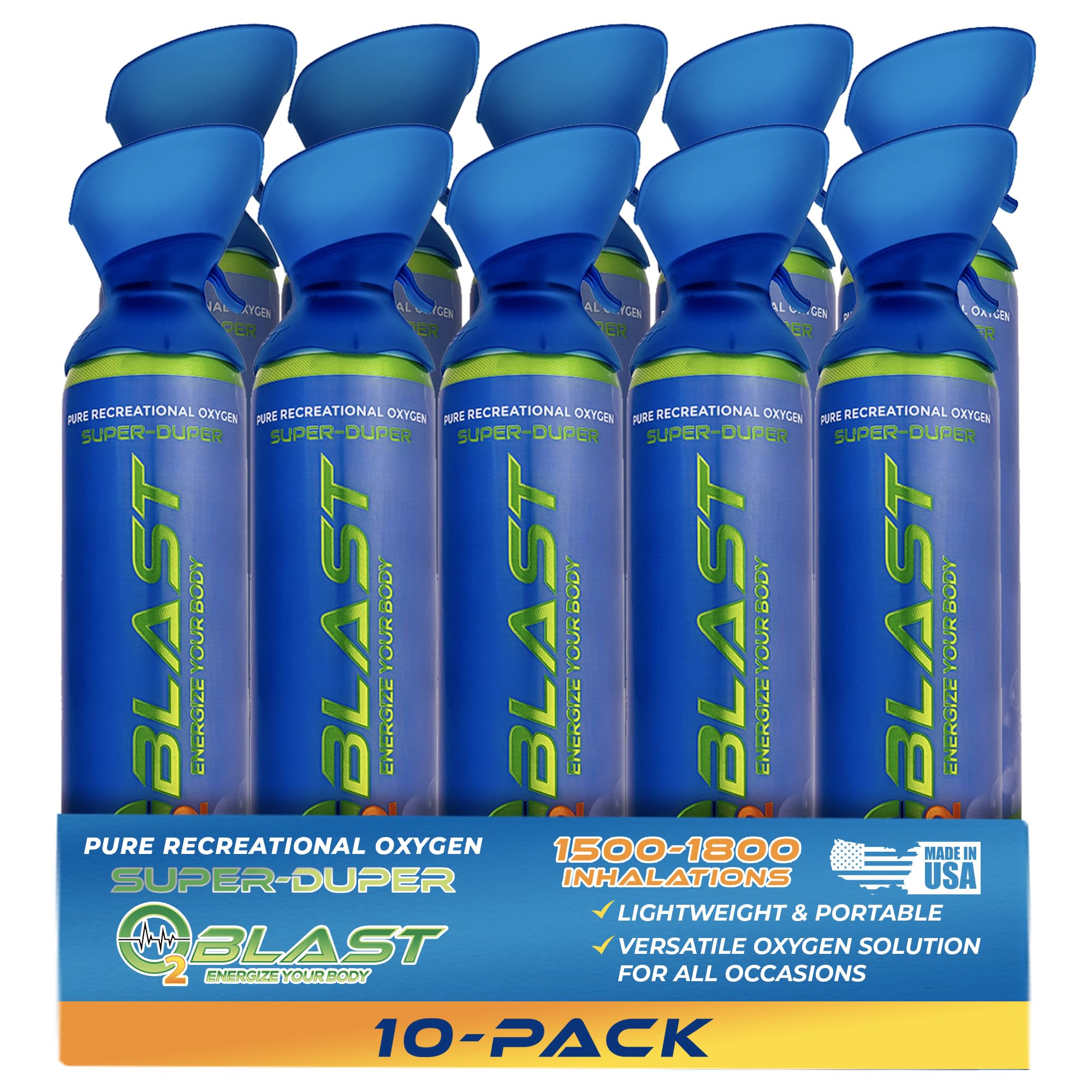 O2 Blast 10L 10-Pack with Custom Mask