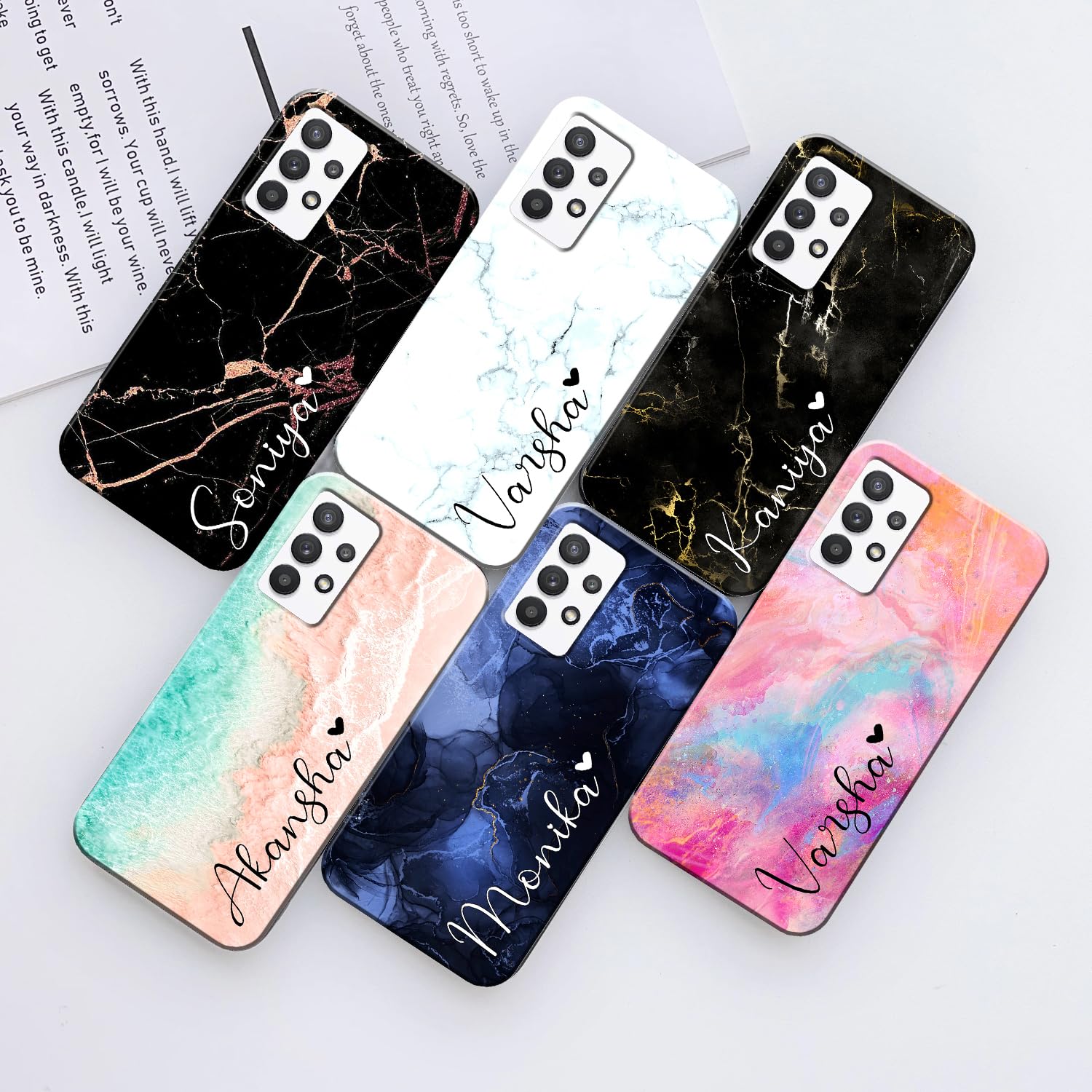 COLORflow Back Cover case Compatible with Samsung A32 4G | Marble Color Customized Back Cover Compatible with Samsung Galaxy A32 4G (B0CN2N34NC) Amazon Price History, Amazon Price Tracker