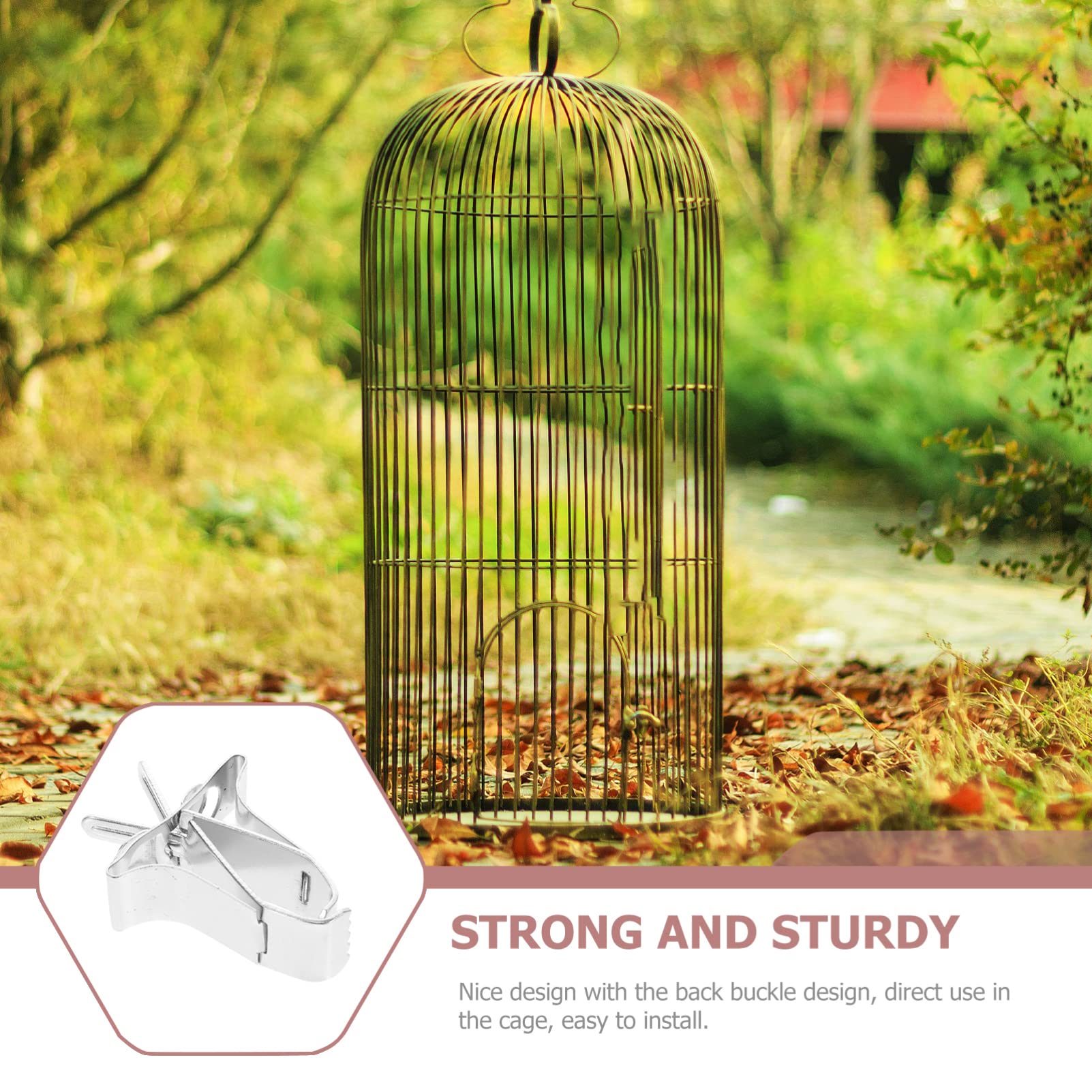 Bird Feeder, Bird Food Holder, Birds Food Vegtable Fruits Holder Bird Cage Accessories Clip for Budgie Parakeet Cockatiel Conure