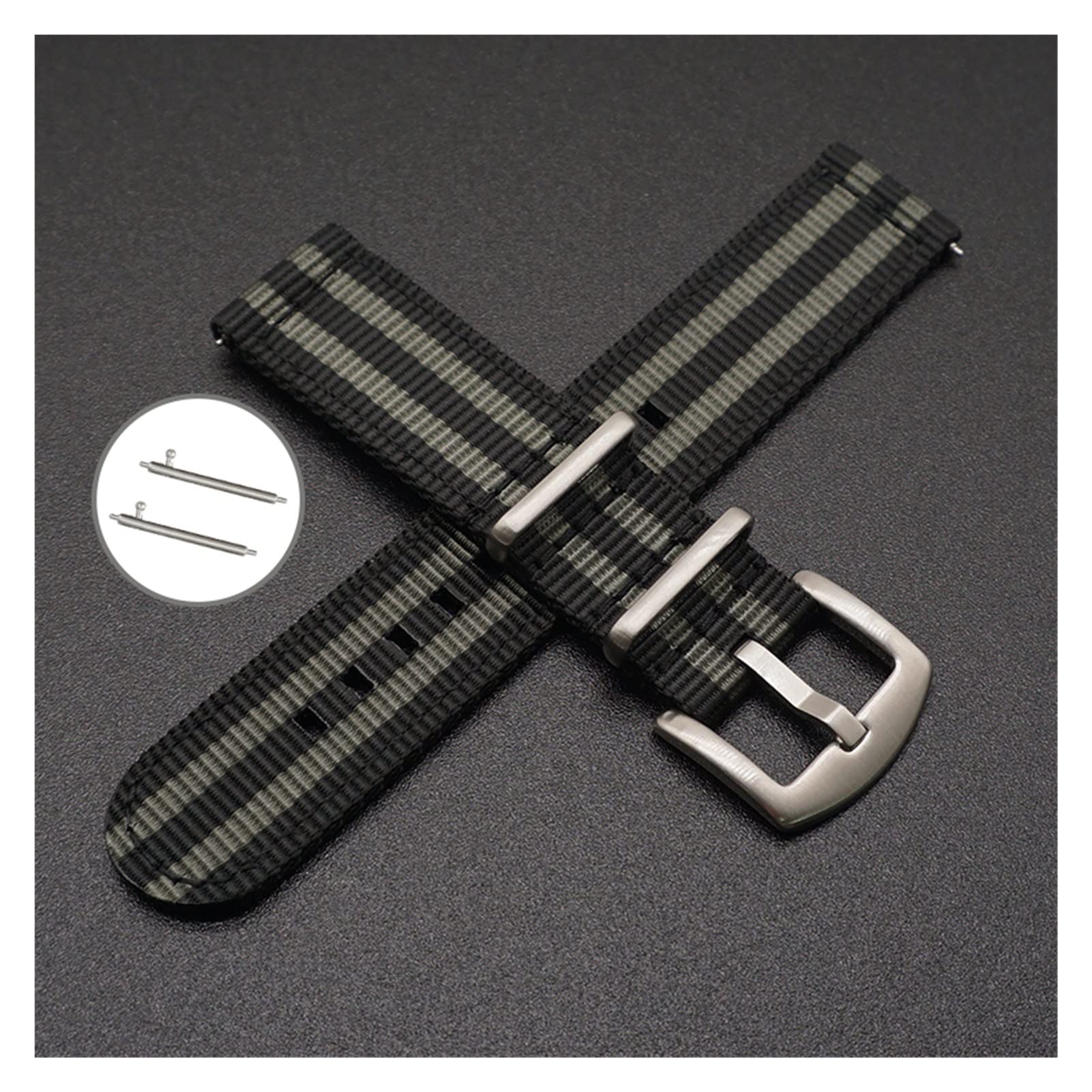 MINGCAI Cinturino per orologio da 20 mm 22 mm in nylon Nato compatibile con orologio di ricambio a righe 007 James Bond (colore del cinturino: nero arancione, larghezza del cinturino: 22 mm MINGCAI Cinturino per orologio da 20 mm 22 mm in nylon Nato compatibile con orologio di ricambio a righe 007 James Bond (colore del cinturino: nero arancione, larghezza del cinturino: 22 mm