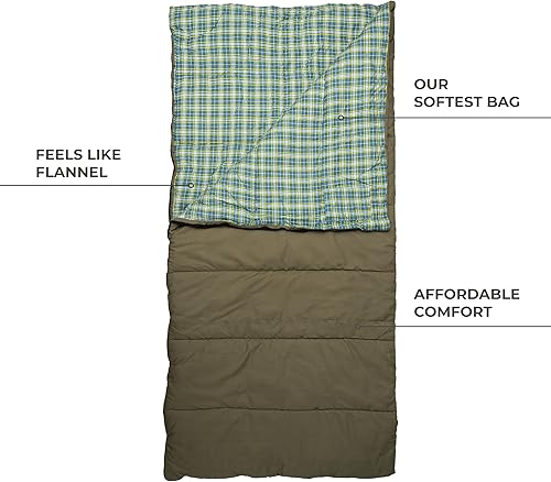 Miniatura 2 de Teton Evergreen Sleeping Bag  Spacious Fit and Cozy Warmth for Adults  Options for Camping in Any Weather
