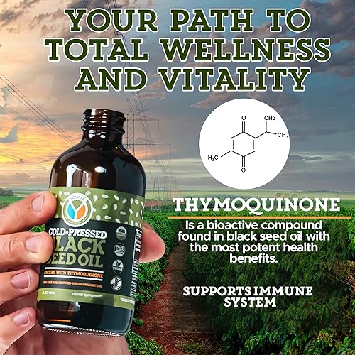 Miniatura 4 de YEMAYA The Natural Way Aceite de semilla negra virgen 100% puro, certificado USDA orgánico y turco prensado en frío Nigella Sativa para apoyo