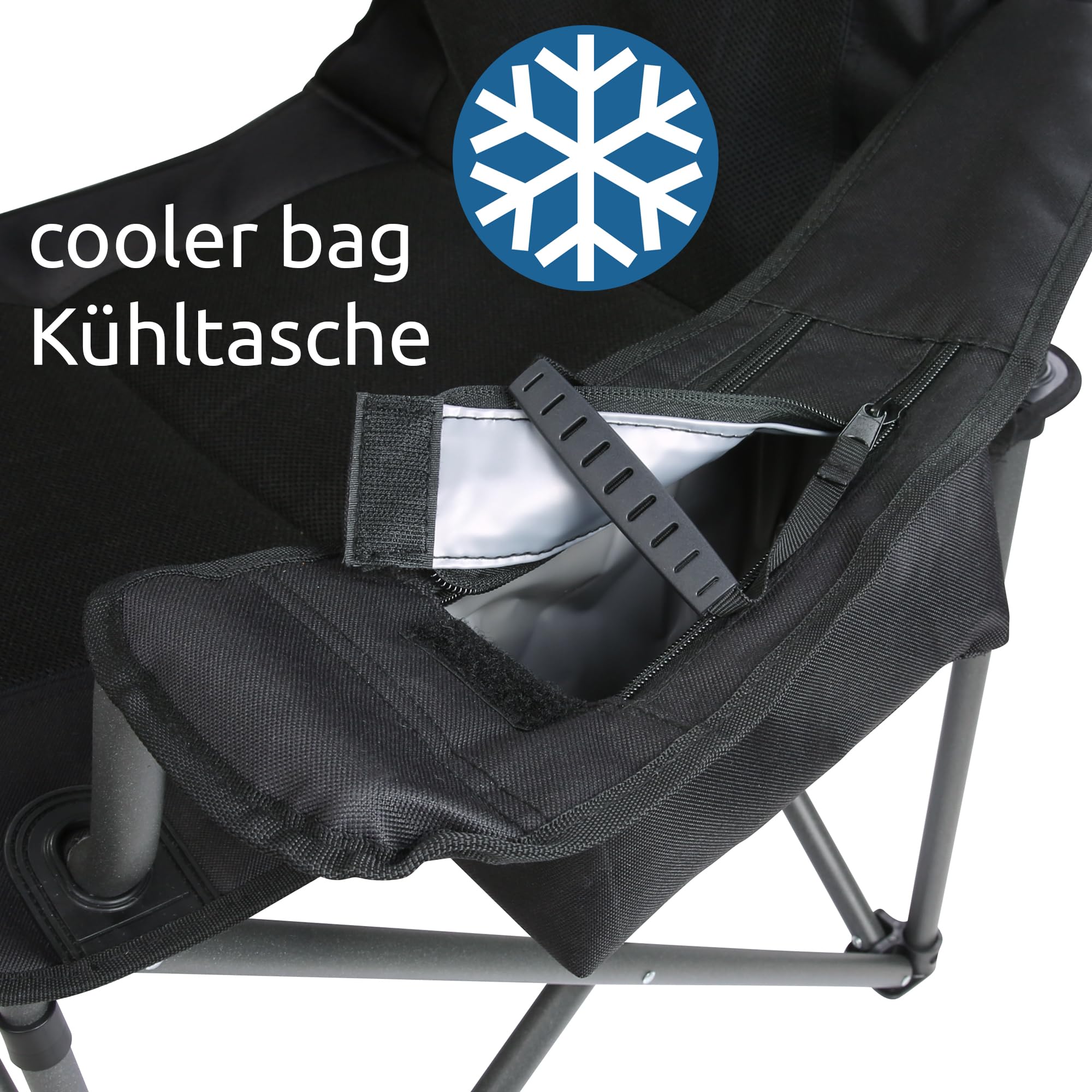 your GEAR Campingstuhl Fano - 3D-gepolsterter Faltstuhl - 250 kg (TÜV