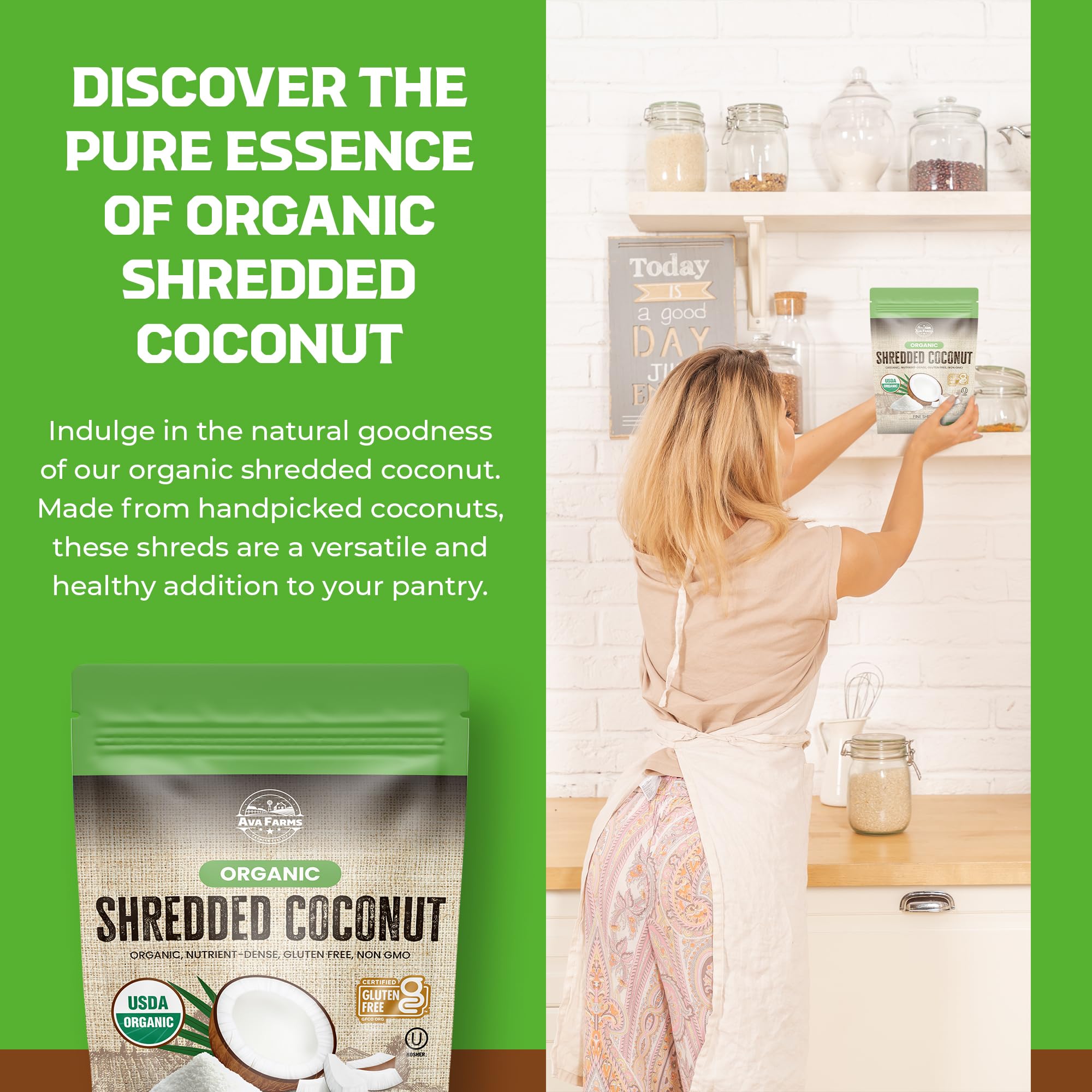 Amazon.com : Organic Fine Shredded Coconut Flakes - 1 lb