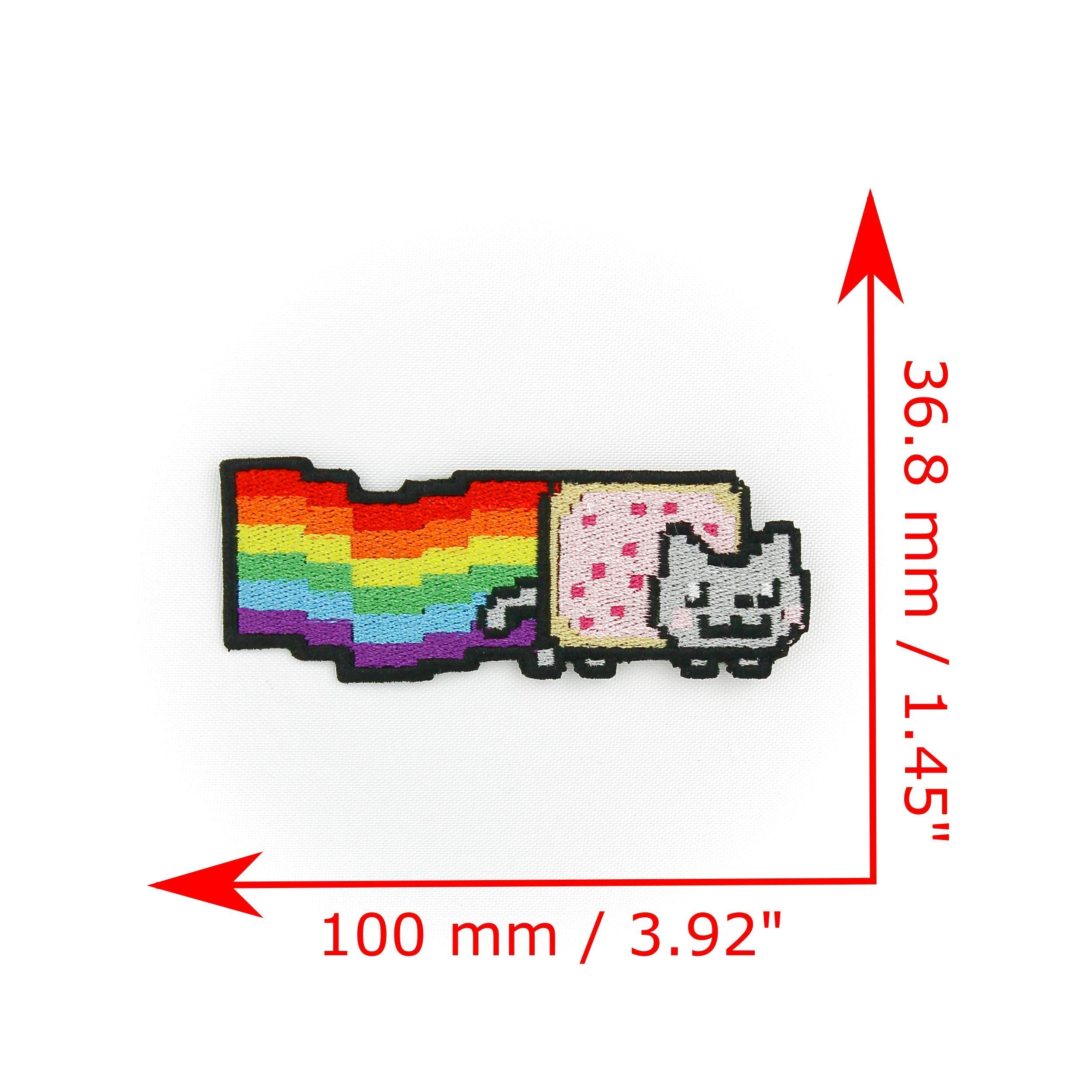 Amazon.com: Nyan Cat Embroidered Patch for Iron-On/Sew-On or Hook