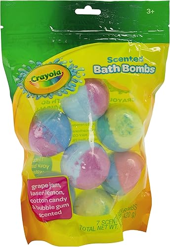 Crayola - Bombas de baño perfumadas coloridas 7 unidades