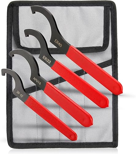 Juego de 4 llaves helicoidales de ajuste universal, resistente profesional, acero al carbono, goma