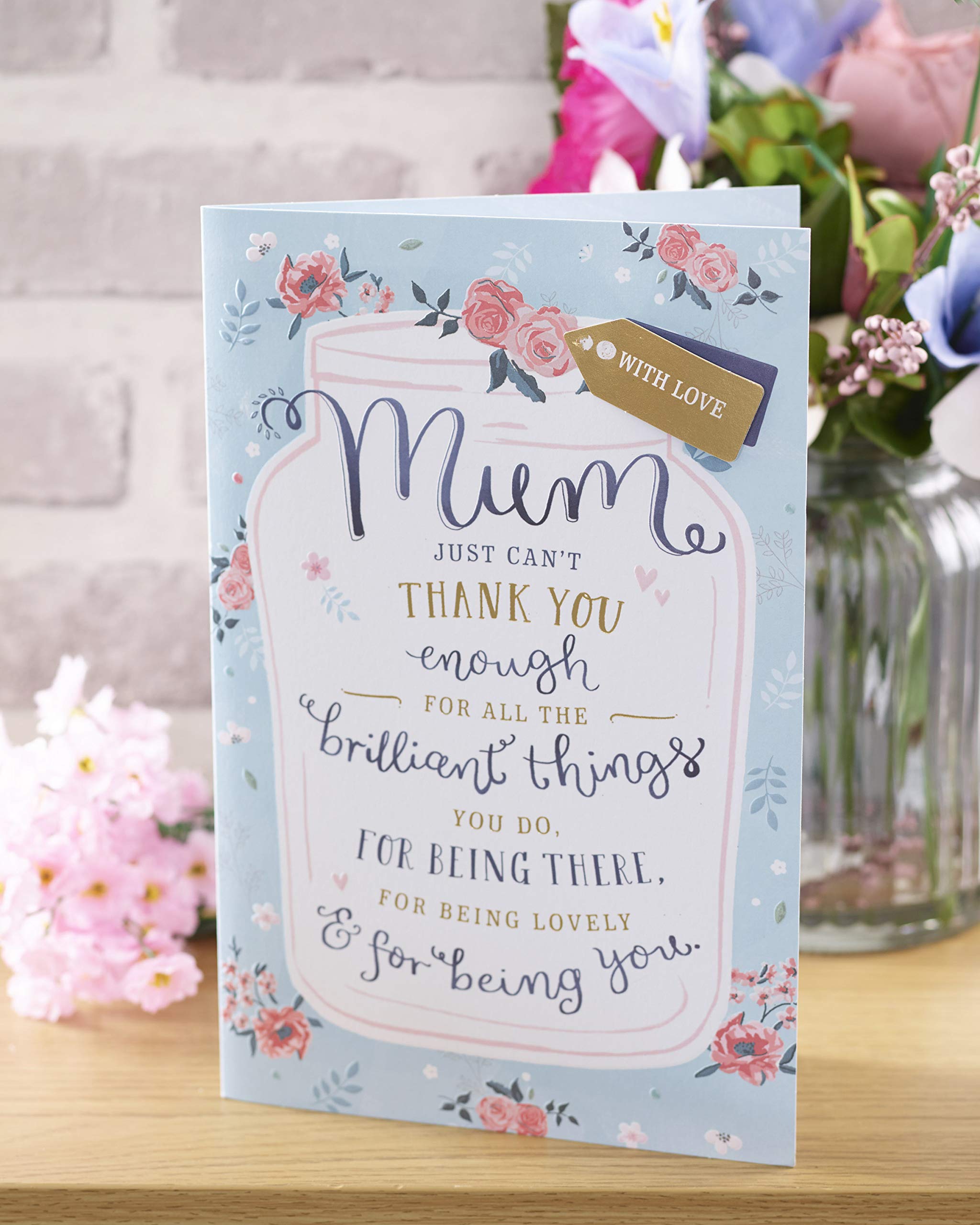 DiandDesignGift Carte D'anniversaire Pour Maman – Carte D'anniversaire Avec Poème Pour Maman Incroyable – Carte D'anniversaire Pour Maman – Cadeau De Fête Des Mères – Cadeau Pour Elle – She – Petite