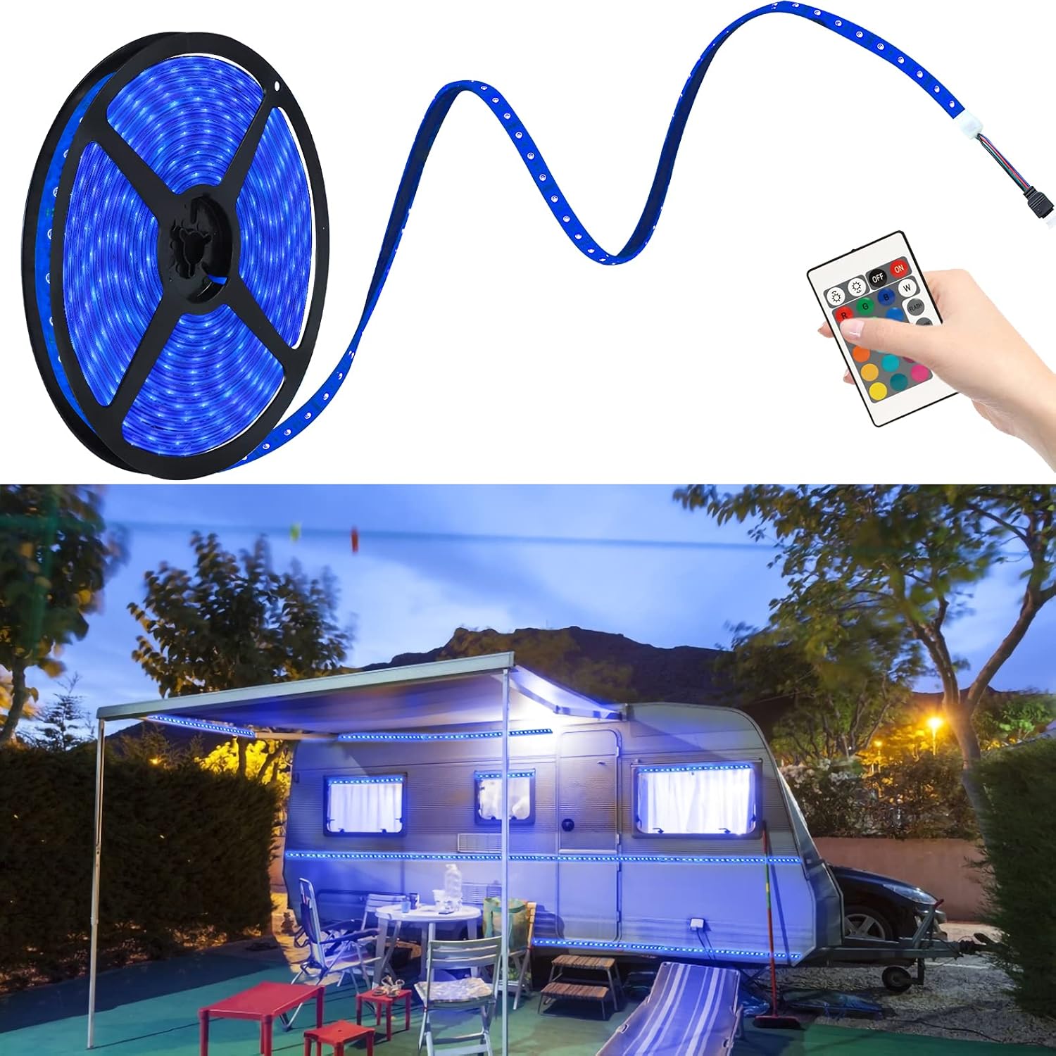 Magic4U Camper LED Strip Light RV Caravan Motorhome 12V Awning Light ...