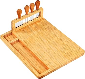 Amazon.co.jp: Pitmoly 竹製チーズボードとナイフセット 木製チャー Amazon.co.jp: Pitmoly 竹製チーズボードとナイフセット 木製チャー