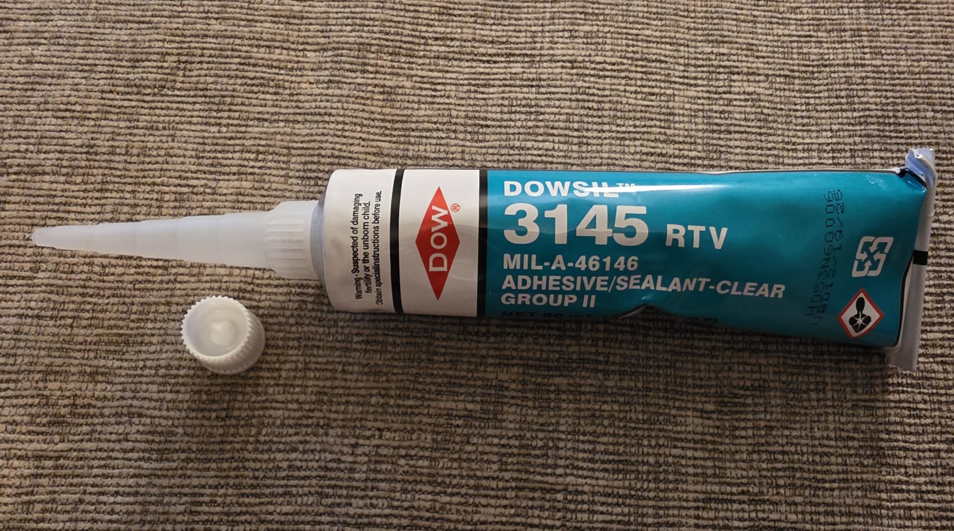 Dowsil 3145 RTV Clear Adhesive Sealant 90ml 3oz Mil-A-46146 for ...